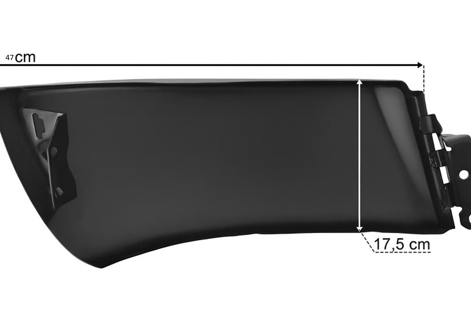Volvo FH12 V.2/FH13/FM12 V.2/FM13 - Stötfångare vänster metall