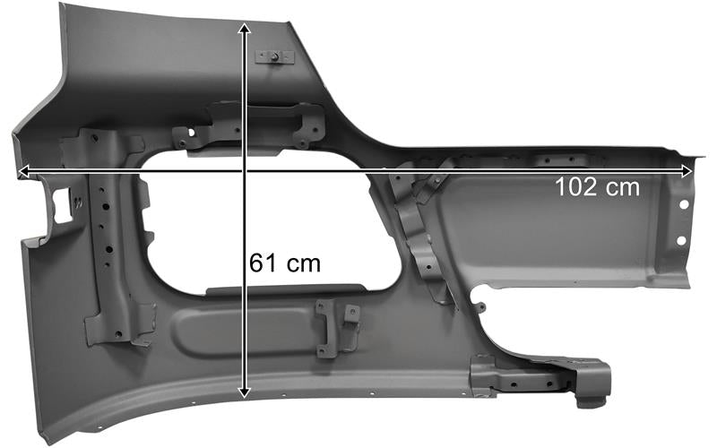 Mercedes Actros MP3 - Stötfångare vänster metall