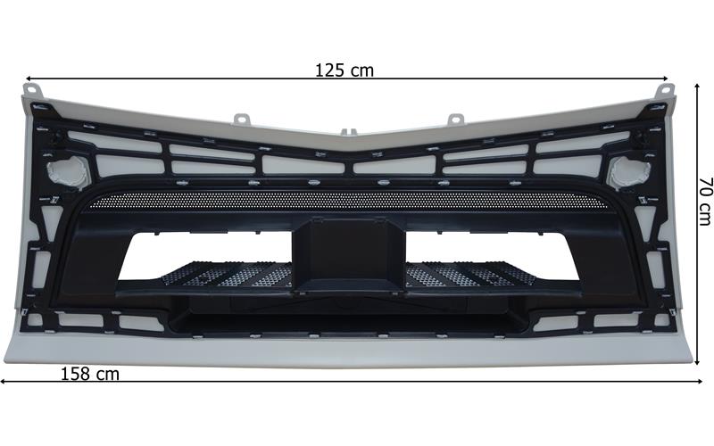 Mercedes Actros MP4/MP5 - Stötfångardel mitten vit