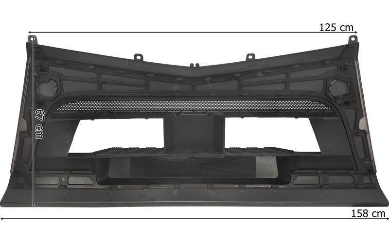 Mercedes Actros MP4/MP5 - Stötfångardel mitten grå