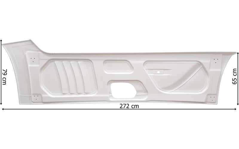 Mercedes Actros MP4/MP5 - Sidoskjol höger med utskärning