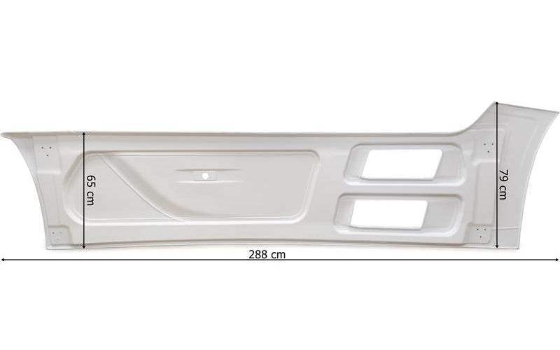 Mercedes Actros MP4/MP5 - Sidoskjol vänster vit