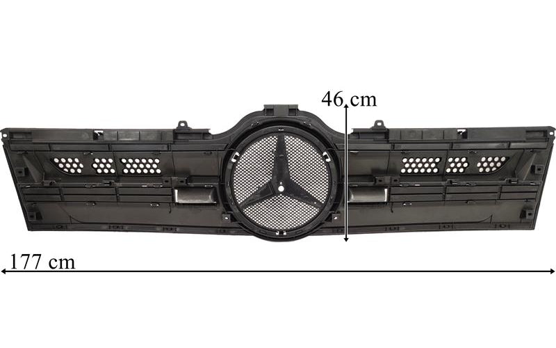 Mercedes Actros MP4/MP5 - Övre kylargrill grå