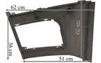 Mercedes Actros MP4/MP5 - Front spoiler höger grå MEGA