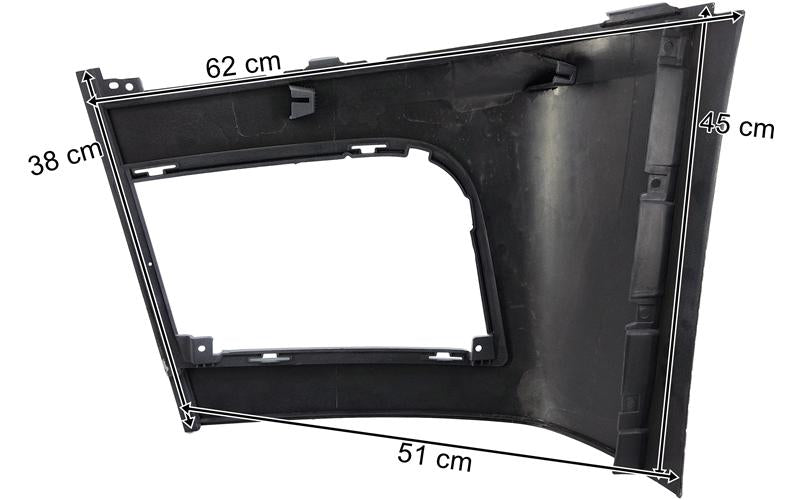 Mercedes Actros MP4/MP5 - Front spoiler höger grå MEGA