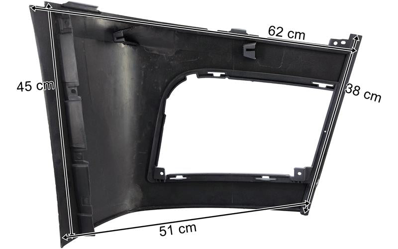 Mercedes Actros MP4/MP5 - Front spoiler vänster grå MEGA
