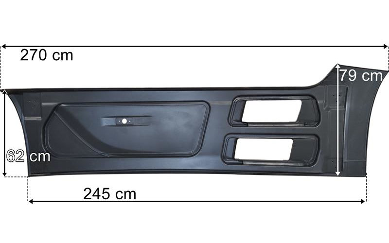 Mercedes Actros MP4/MP5 - Sidokjol vänster grå