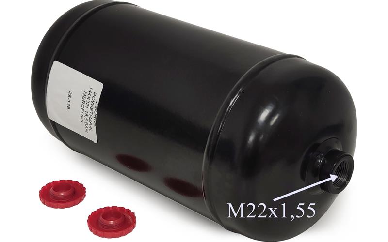Mercedes MP3/MP4/MP5 - Lufttank 4L 15.5 bar (144x321)