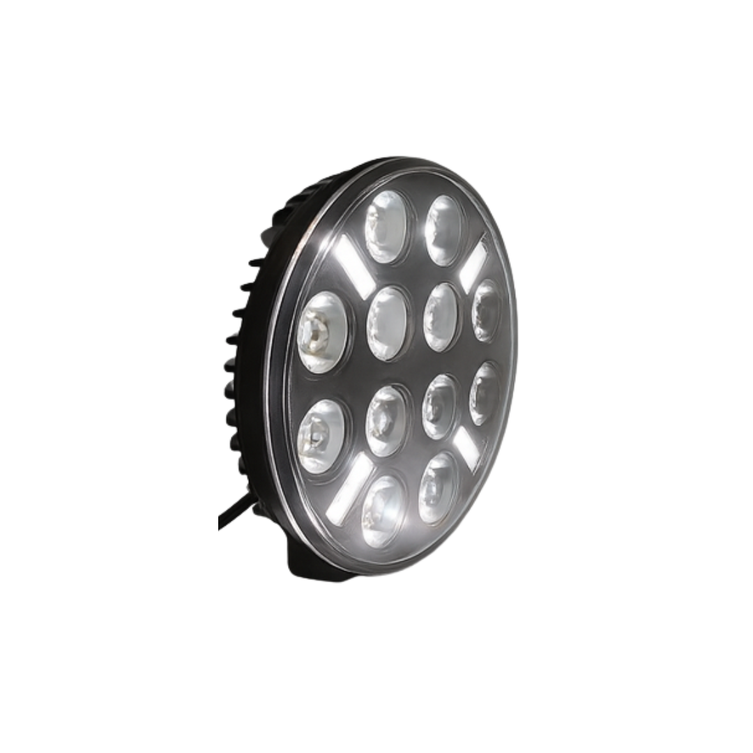 NordLux LED Extraljus 120W - Rund Spot DRL Vit