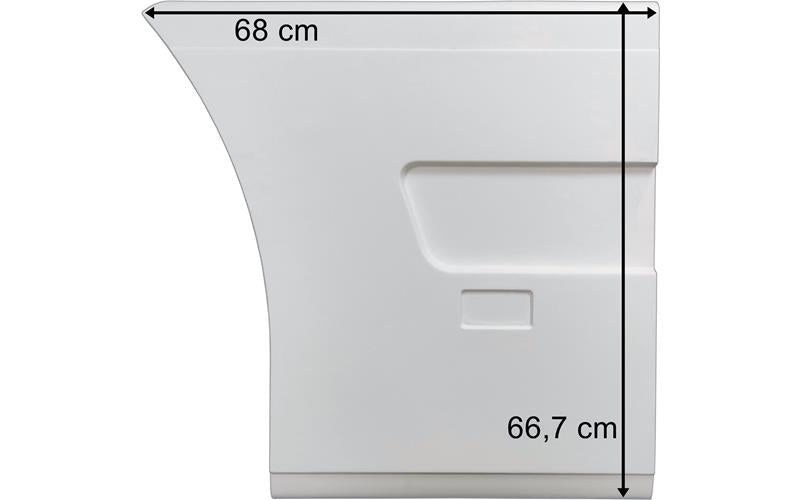 Volvo FH12/FH13 - Bakre del sidokjol höger