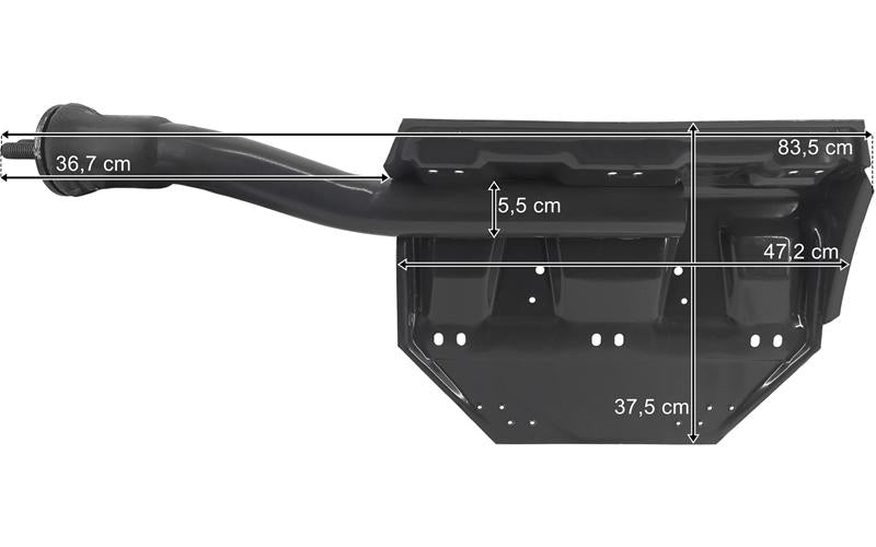 Scania Serie 4/5/6/7 - Stänkskärmsfäste vänster 83,5x47,2x37,5 cm