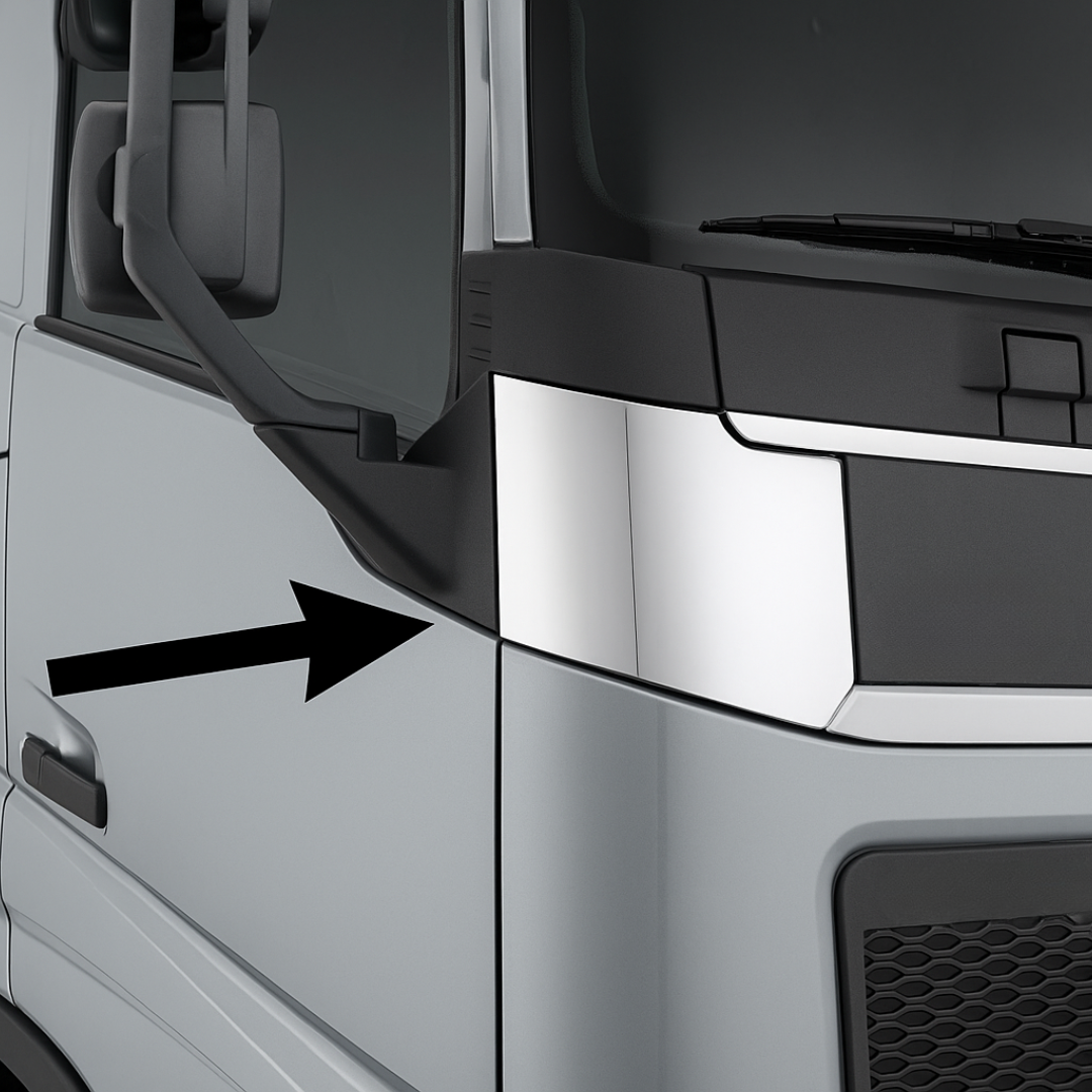 Volvo FH4/FH5 - Hytt hörn höger/vänster krom