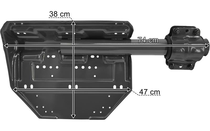 Scania Serie 4/5/6/7 - Stänkskärmsfäste höger 38x47x74 cm