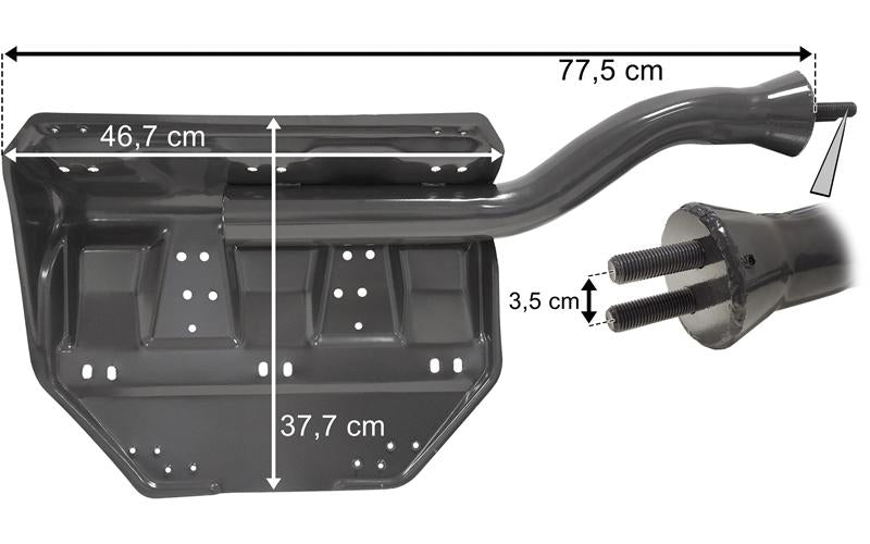 Scania Serie 4/5/6/7 - Stänkskärmsfäste höger 77,5x46,7x37,7 cm
