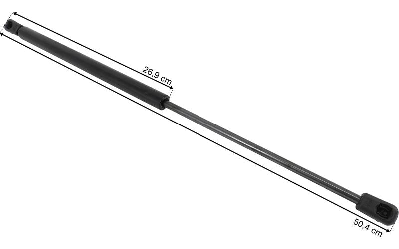 Scania Serie 4 - Gasfjäder övre grill 485mm 250N (slag 200mm)