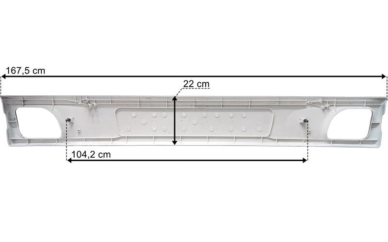 Scania Serie 4/5 - Frontpanel vid vindrutetorkarmekanism