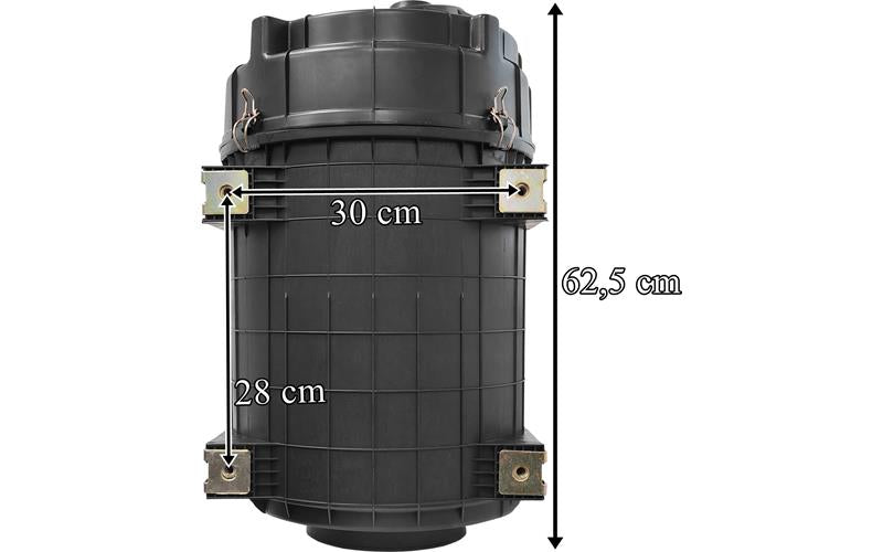 Scania Serie 4/5/6 - Luftfilterhus (62,5x30 cm)