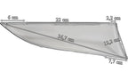 Scania Serie 7 P/G-serien - Glas till dimljus vänster