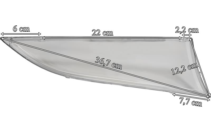 Scania Serie 7 P/G-serien - Glas till dimljus vänster