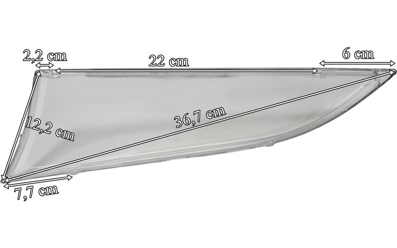 Scania Serie 7 P/G/R-serien - Glas till dimljus i grill höger