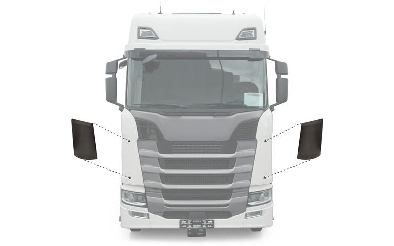 Scania Serie 7 R/S - Hörnspoiler Lång