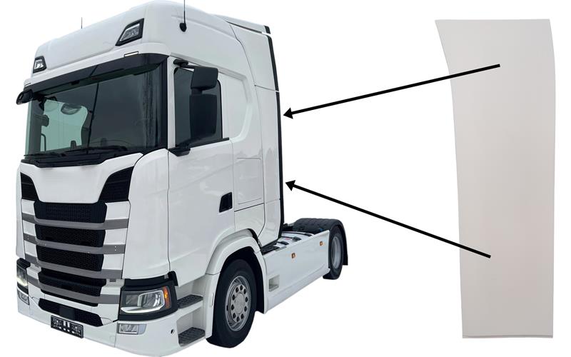 Scania Serie 7 R/S-serien - Bakre hyttspoiler vänster