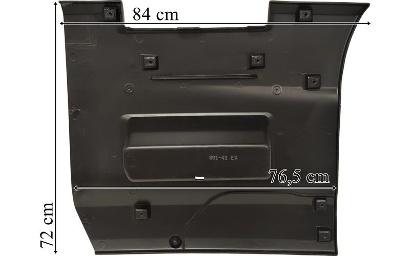 Scania Serie 7 - Interaxelspoiler vänster med steg