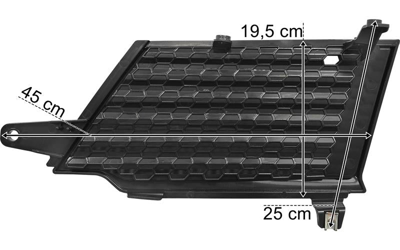 Scania Serie 7 R/S-serien - Övre grillgaller höger 45x25x19,5 cm