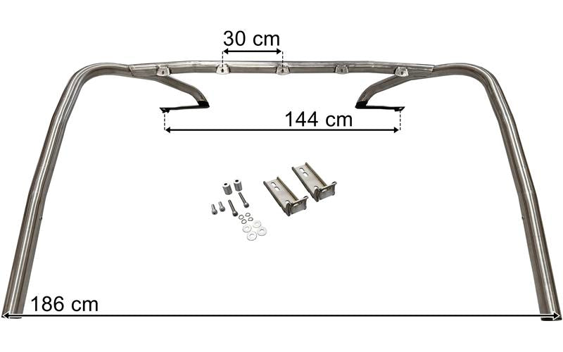 Scania Serie 7 G/P/R/S-serien - Takbåge rostfritt stål Ø70