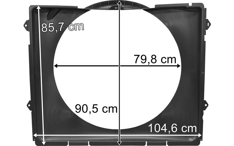 Scania Serie 7 - Fläktkåpa 79,8x85,7x90,5x104,6 cm