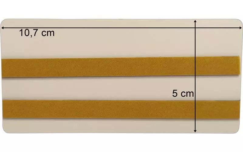 Reflex Rektangulär Självhäftande - Gul 105×48 mm - Universal