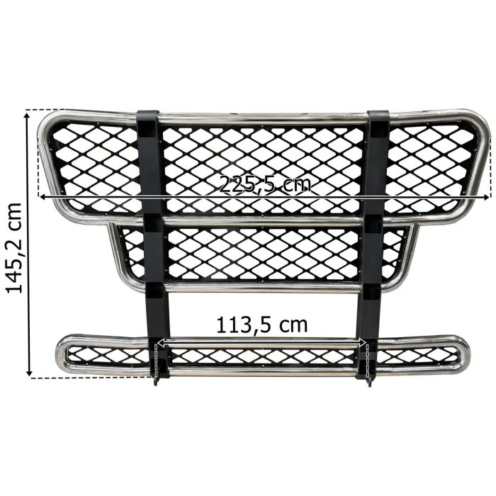 Scania Serie 7 R/S-serien - Frontbullbar (rostfritt stål)