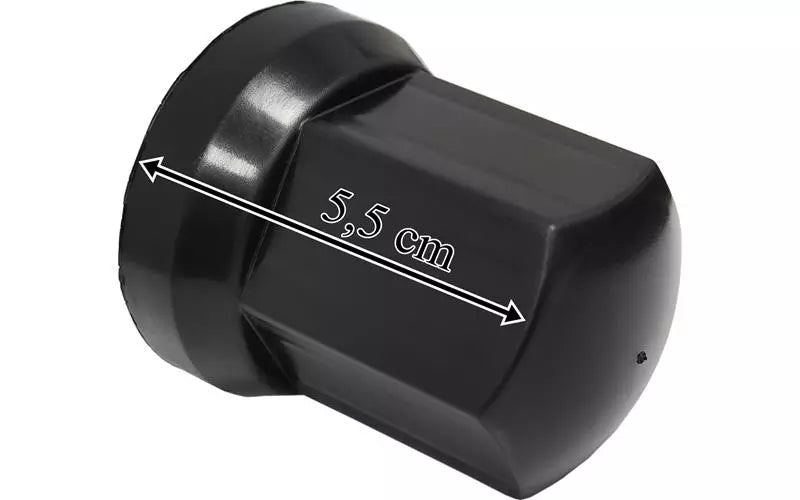 Universal - Hjulbultskåpa S-32 Hög (Svart Plast)