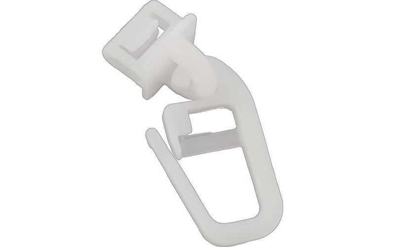 Universal - Gardinkrok Klämma Vit