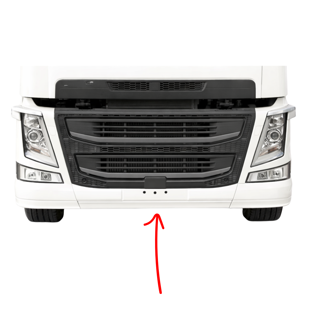 Volvo FH4/FH5 - Nedre Mittspoiler utan Gummi