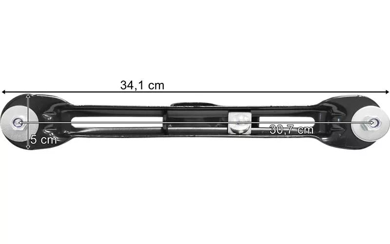 Universal - Justerbart Stänkskärmsfäste - Ø42 mm, Svart