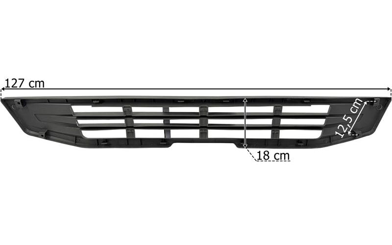 Volvo FM5/FMX - Nedre grill stegkåpa utan fästklämmor